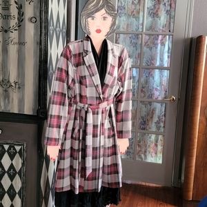 TORRID Woven Plaid Coat Sz 2 (18/20)